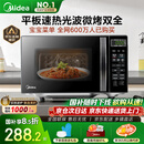 美的（Midea）微波炉烤箱一体机 小型家用20升微波炉  光波加热 钻石背板（M1-L201B）