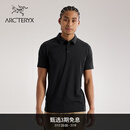 ARC'TERYX始祖鸟 CAPTIVE POLO 舒适 男子 休闲短袖POLO衫 BLACK/黑色 M