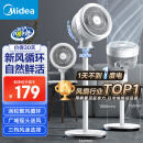 美的（Midea）【暴风循环】空气循环扇大风量摇头电风扇家用台式落地扇轻音卧室节能小风扇柔风轻羽扇 FGA24TQ