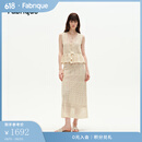 Fabrique镂空针织亚麻背心与半裙套装2025夏季新品 亚麻色 XS /P