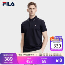 FILA 斐乐官方男士翻领短袖polo衫2025夏季商务休闲T恤