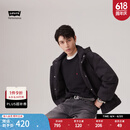 Levi's李维斯情侣同款简约休闲轻薄防寒舒适保暖羽绒服休闲外套 黑色 L