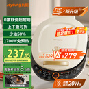 九阳（Joyoung）电饼铛三明治机早餐机36mm深烤盘0氟钛瓷超耐磨少油煎烤机大火力烙饼锅GK565Pro