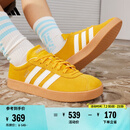 adidas T头鞋 VL COURT复古板鞋德训鞋男女阿迪达斯轻运动   黄色/亮白/汉玉白   37