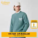 卡宾男装字母刺绣毛衣春季款宽松针织衫文艺气质上衣街头H 粉绿色08 L 50/175