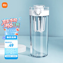 米家Tritan水杯600ml大容量 小米（MI）运动水杯 健身弹盖杯白色