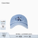 Calvin KleinJeans男女同款复古ck刺绣弯檐运动牛仔鸭舌帽棒球帽礼物4G5041G LHK-牛仔蓝 均码 OS