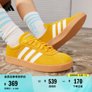 adidas「T头鞋」VL COURT复古休闲板板鞋德训鞋男女阿迪达斯轻运动   黄色/亮白/汉玉白   37
