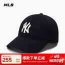 MLB帽子男女软顶棒球帽虞书欣明星同款运动鸭舌帽3ACP6601N-50BKS-F
