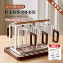 TEAHUE茶杯玻璃水杯家用套装凉水泡绿茶杯子加厚耐高温杯具家庭待客整套