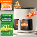 苏泊尔（SUPOR）空气炸锅不用翻面 家用全自动 可视5L大容量 蒸汽嫩 炸烤炸一体免翻面炸锅KD50D812A