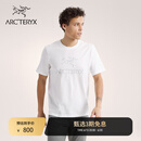 ARC'TERYX始祖鸟 ARC'WORD LOGO SS 透气 男子 棉质短袖T恤 石膏白/隐秘灰 L