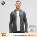 lululemon丨Surge Warm 男士拉链连帽衫 LM3DH1S 海鸥灰蒸汽灰混色 L