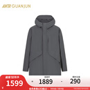安踏城市轻旅冠军系列Primaloft金标P棉加厚保暖男中长棉服152510807 风驰灰-5 XL