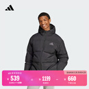 adidas暖「芯」科技530蓬拒水防泼保暖鸭绒羽绒服男阿迪达斯官方 黑色 2XL