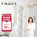 嫚熙（EMXEE）婴儿浴巾 新生儿纱布超柔棉四季洗澡儿童专用 天空之旅105*105cm