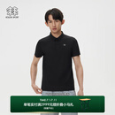 KOLON SPORT/可隆户外POLO衫 男子接触凉感防晒UPF50+冷黑功能短袖上衣 LHPT5AN007-BK 黑色 XL180/100A