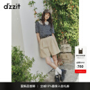 DZZIT地素短裤2025夏季新款西装短裤飒爽干练丹宁裤子女3J2Q1029J 浅卡其色 S