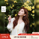 茵曼（INMAN）章若楠同款欧若风镂空薄女装开衫针织衫2025年春季新款短款外套 杏色 M