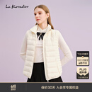 拉珂蒂（La Koradior）商场同款时尚新款纯色羽绒马甲白色百搭黑色女 本白 L