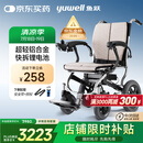 鱼跃(yuwell)电动轮椅车D130FL老人专用折叠轻便残疾人智能代步锂电