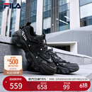 FILA 斐乐男鞋老爹鞋休闲5代猫爪复古运动鞋 黑色 -BK 42