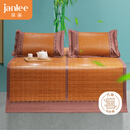 简丽 简约 碳化竹青竹席凉席双人床席子单只1.5米 【双面可用可折叠】