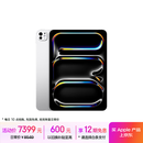 Apple/苹果 iPad Pro 11英寸 M4芯片 2024年新款平板电脑(256G WLAN版/MVV93CH/A)银色