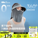 蕉下（beneunder）防晒帽遮阳帽女防晒面罩口罩磁吸面罩帽太阳帽子男面护帽AS721灰