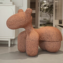 科凡艺术涂鸦小马椅大号坐凳客厅创意椅子家用休闲椅