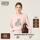Teenie Weenie小熊女装卫衣2025秋季新款趣味大熊图案简约舒适上衣 浅粉色 S
