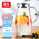 富光玻璃杯带把家用冷水壶耐热 2L大容量凉水壶玻璃耐热杯子