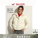 HOLLISTER24冬款人造毛皮内衬保暖厚夹克棉服外套女装KI344-4601 暖象牙色 M (165/92A)