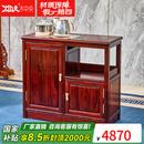 木中央 红木家具 印尼黑酸枝(学名:阔叶黄檀)全实木茶水柜 中式边几烧水几茶叶柜烧水泡茶储物柜 茶水柜（78*34*70cm）带电磁炉
