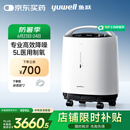 鱼跃5L升轻音升级医用低噪制氧机智能触屏带雾化8F-5W国家补贴