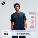 lululemon丨Soft Jersey 男士短袖针织衫芯吸 LM3ES3S 杂色经典海军蓝/杂色海军蓝 L