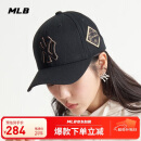 MLB帽子男女刺绣硬顶棒球帽运动四季遮阳帽3ACP8501N-50GOS-F/金色