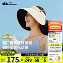 蕉下（beneunder）灯罩帽大帽檐遮阳帽女黑胶防晒帽全脸遮阳空顶帽太阳帽BM563米