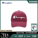 Champion美国冠军鸭舌帽男女 休闲运动防晒时尚帽23FWA01 红色 