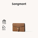 Songmont山下有松山行钱包设计师款皮夹短款卡包夹礼物男女零钱包 枇杷棕 现货