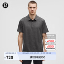 lululemon丨Soft Jersey 男士短袖针织休闲衫 LM3FMZS 杂色黑/杂色石墨灰 XL