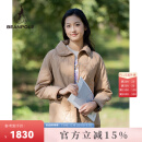 beanpole滨波秋冬女士休闲基础款美拉德米色菱格绗缝棉服 米色 160/84A S