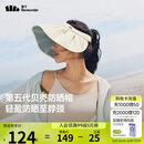 蕉下（beneunder）遮阳帽子防晒帽女防紫外线太阳帽贝壳空顶帽便携TS550白