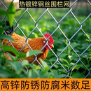 烨鹏镀锌铁丝网围栏网养殖钢丝网格圈养牛羊猪狗勾花网果园养鸡护栏网 1.2米高5cm孔2mm粗10米长