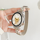 适用华为watch5表带女士gt6/5腕表watchgt3/4新款四叶草手表带 金属四叶草星光色 适用：华为GT6/GT5/GT4 表盘41mm