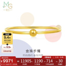 周生生足金光面黄金手镯传承素圈圆棍90194K计价06圈11.8克