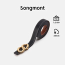 Songmont山下有松女士腰带双面自由搭配裤带头层牛皮装饰皮带 环环相扣S码 现货