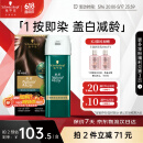 施华蔻（Schwarzkopf）怡然一按染泡泡染发乳3.0摩卡暖棕 染发剂植物染发膏轻松多次盖白