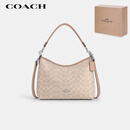 蔻驰（COACH）【品牌直供】女士LAUREL中号手提单肩斜挎包流浪包 人造革
