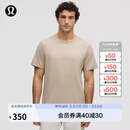 lululemon丨Soft Jersey 男士短袖针织衫芯吸 LM3ES3S 杂色橡木棕/杂色浅象牙白 M